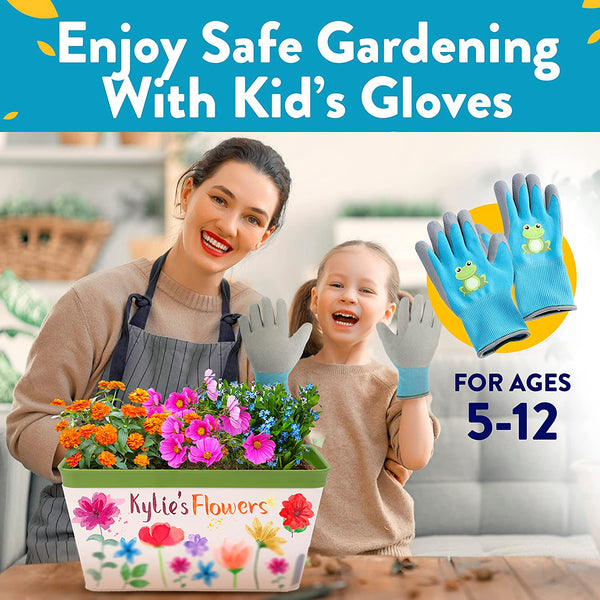 Kids Paint and Plant Flower Growing Kit Homegrown Garden