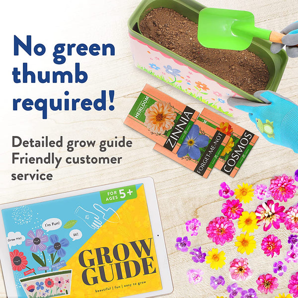 Kids Paint and Plant Flower Growing Kit Homegrown Garden