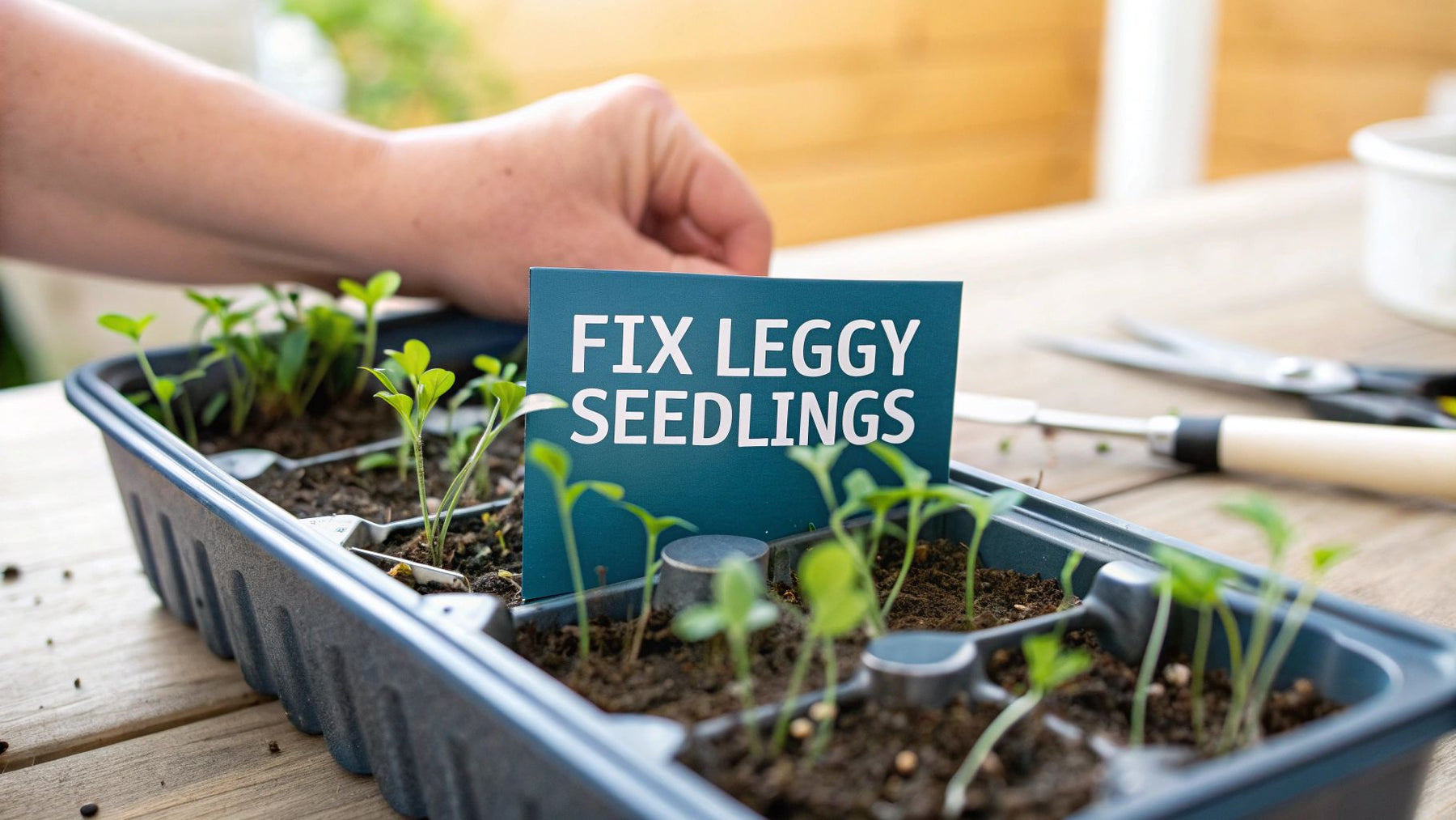 9 Easy Ways to Fix Leggy Seedlings - Homegrown Garden