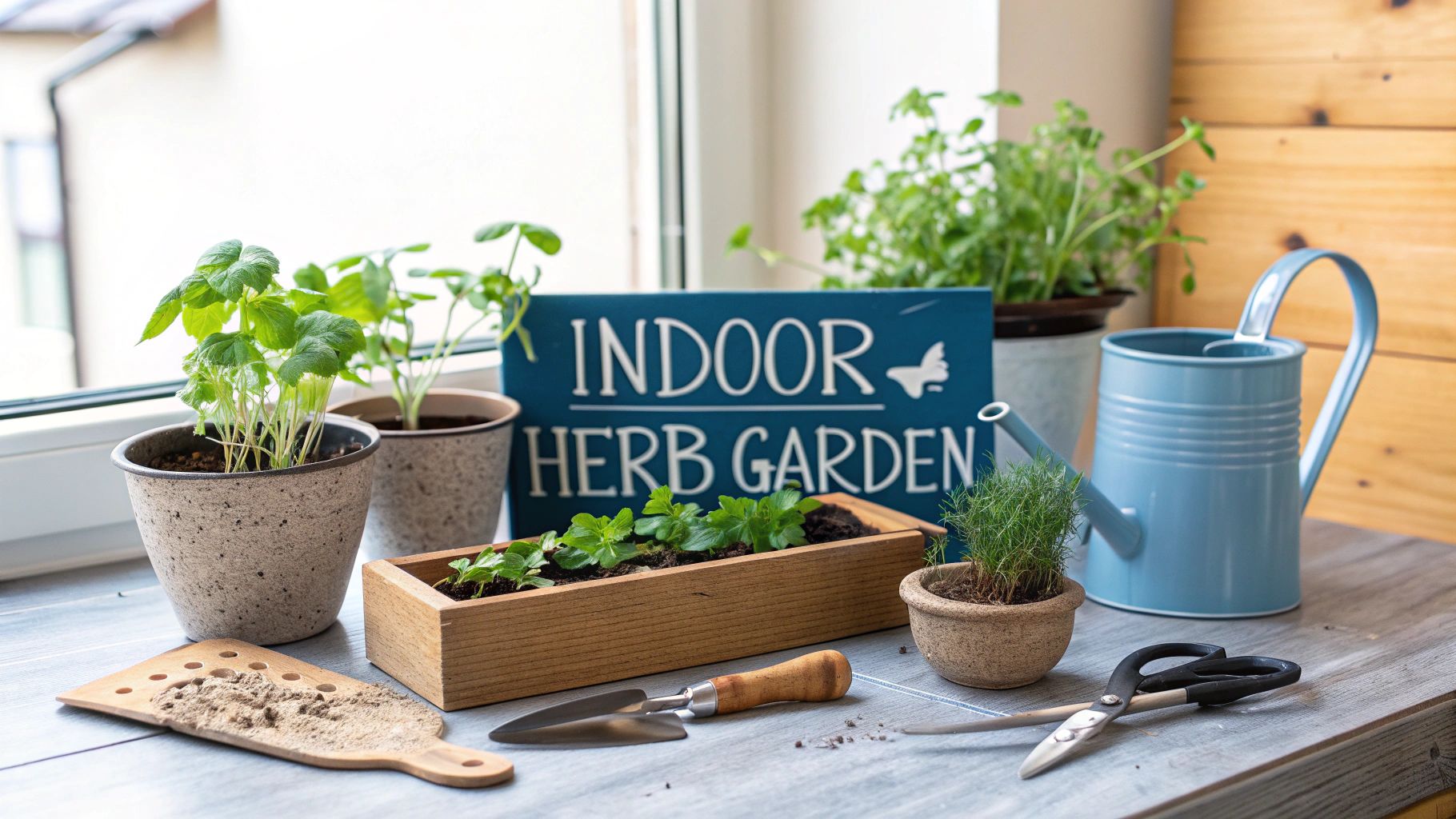 6 Easy Steps to Start an Indoor Herb Garden - Homegrown Garden