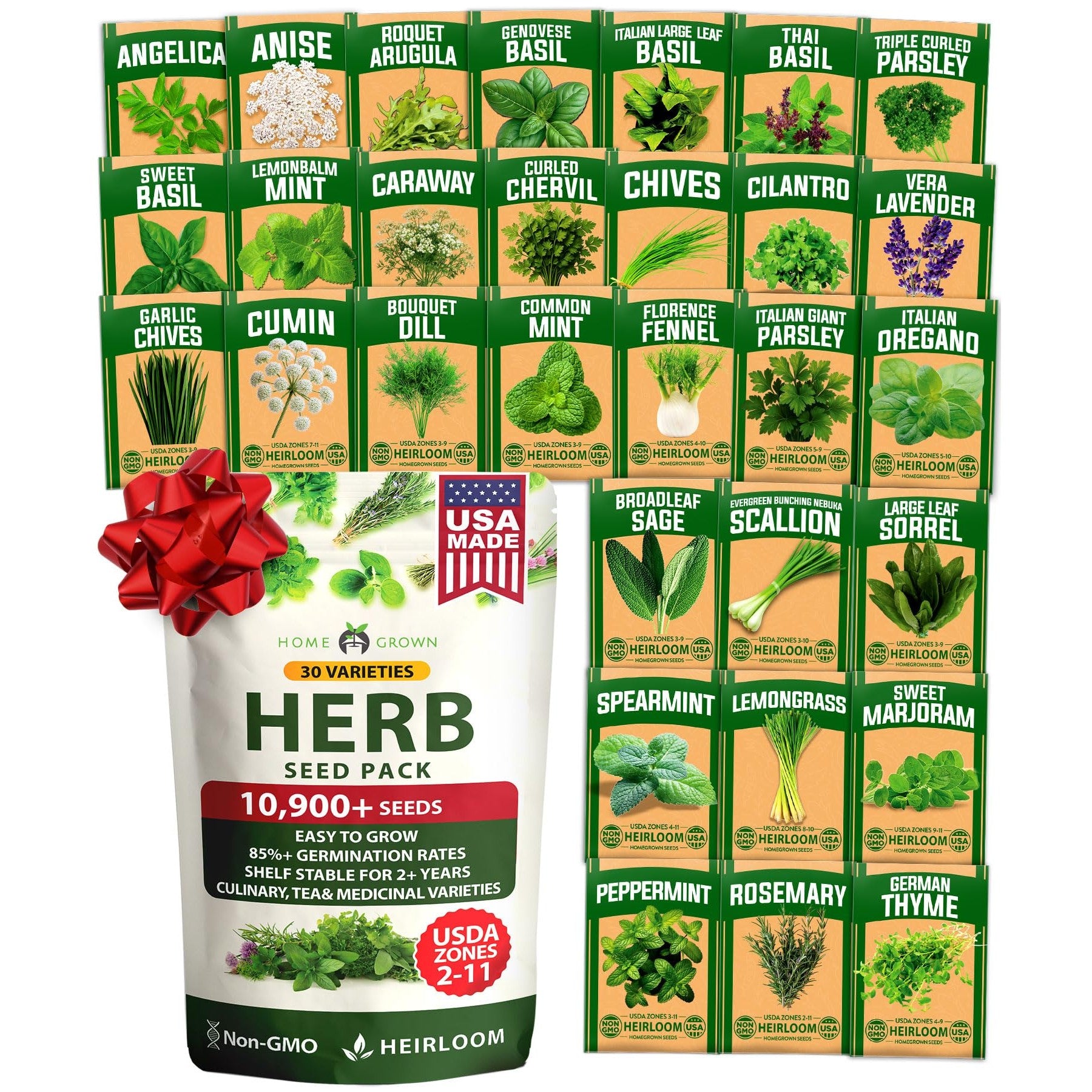 Culinary Herb Seed Vault - (30 Variety)