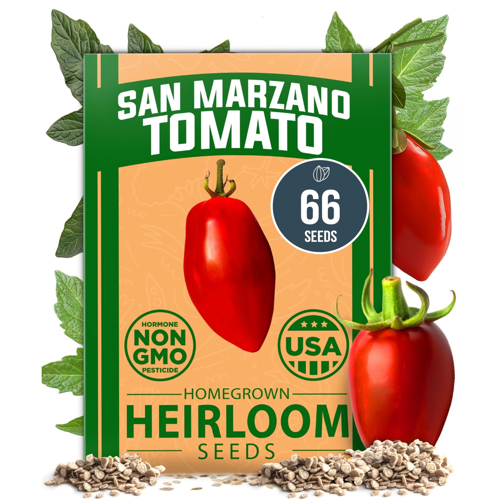 San Marzano Tomato Seeds - Classic Sauce Tomato - Heirloom