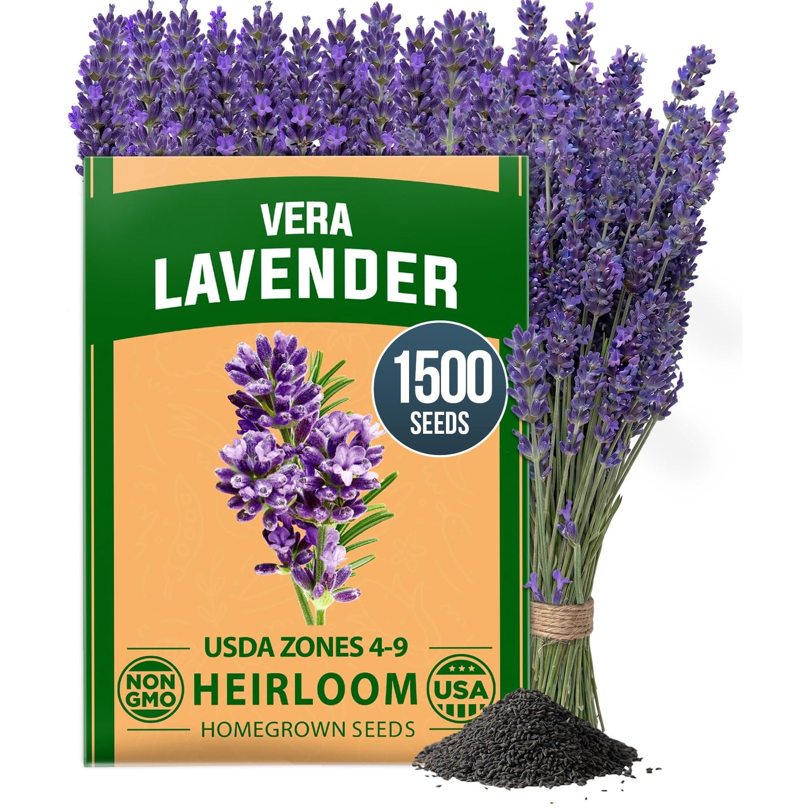 English Lavender Seeds - 1,500 Seeds - Fragrant Perennial