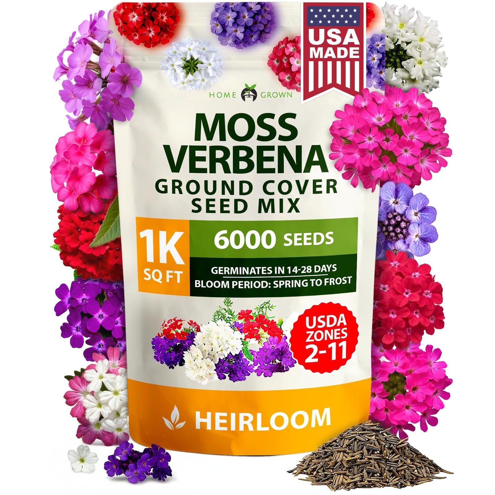 Moss Verbena Seeds - 6,000 Seeds - Season-Long Ground Cover
