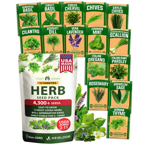 Culinary Herb Seed Vault - (15 Variety)