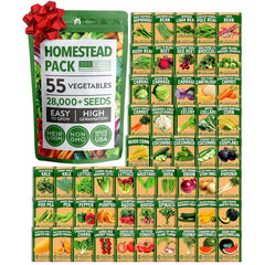 Heirloom Vegetable Seeds - (55 Variety)