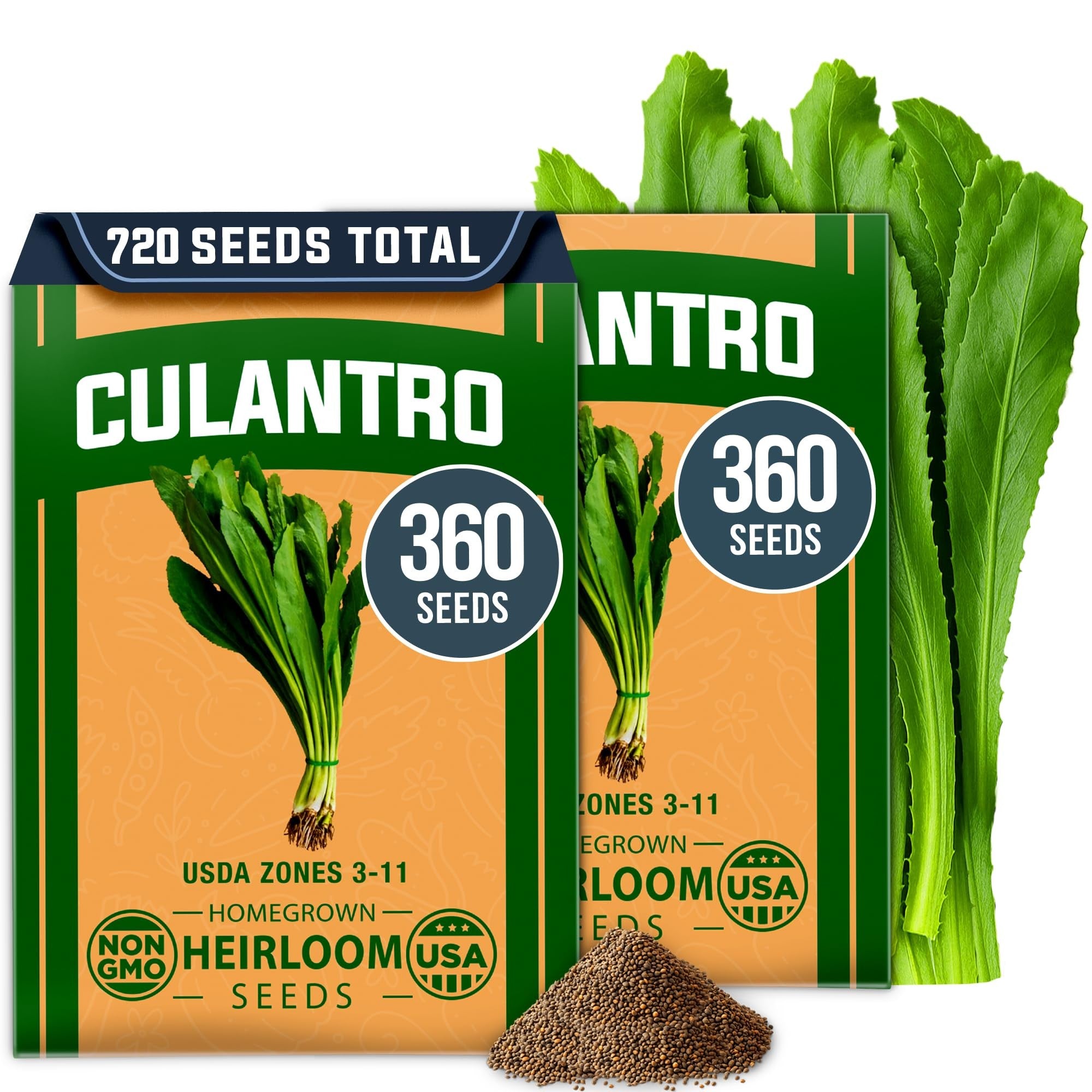 Culantro Seeds - 720 Seeds (2-Pack) - Bold Recao Flavor