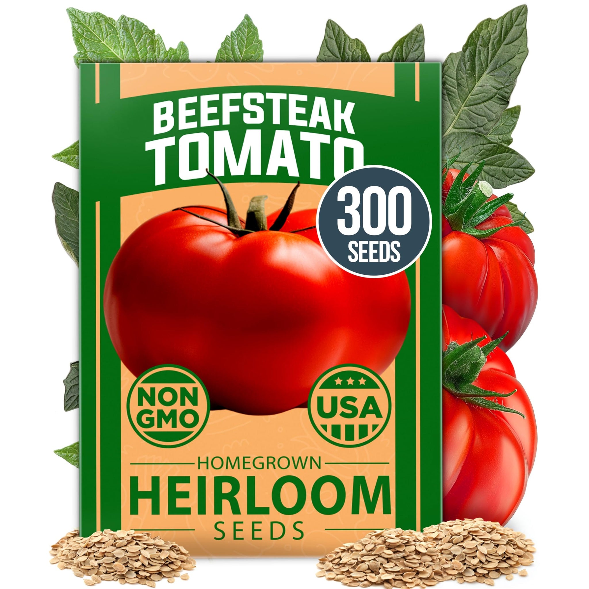 Beefsteak Tomato Seeds - 300 Seeds - Classic Heirloom Slicer