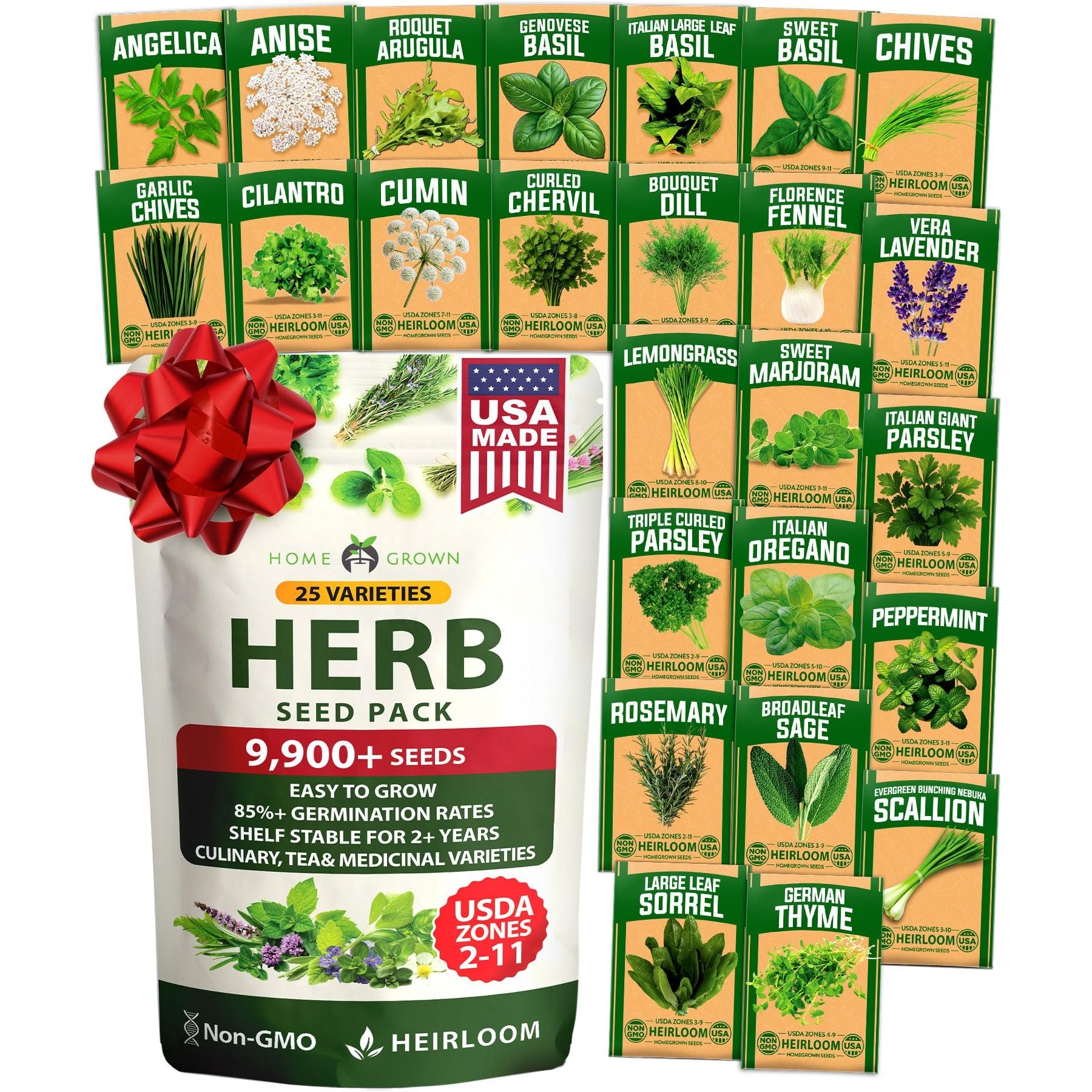 Culinary Herb Seed Vault - (25 Variety)