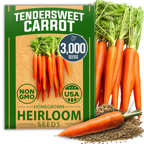 Tendersweet Carrot Seeds - 3,000 Seeds - Sweet & Tender Roots