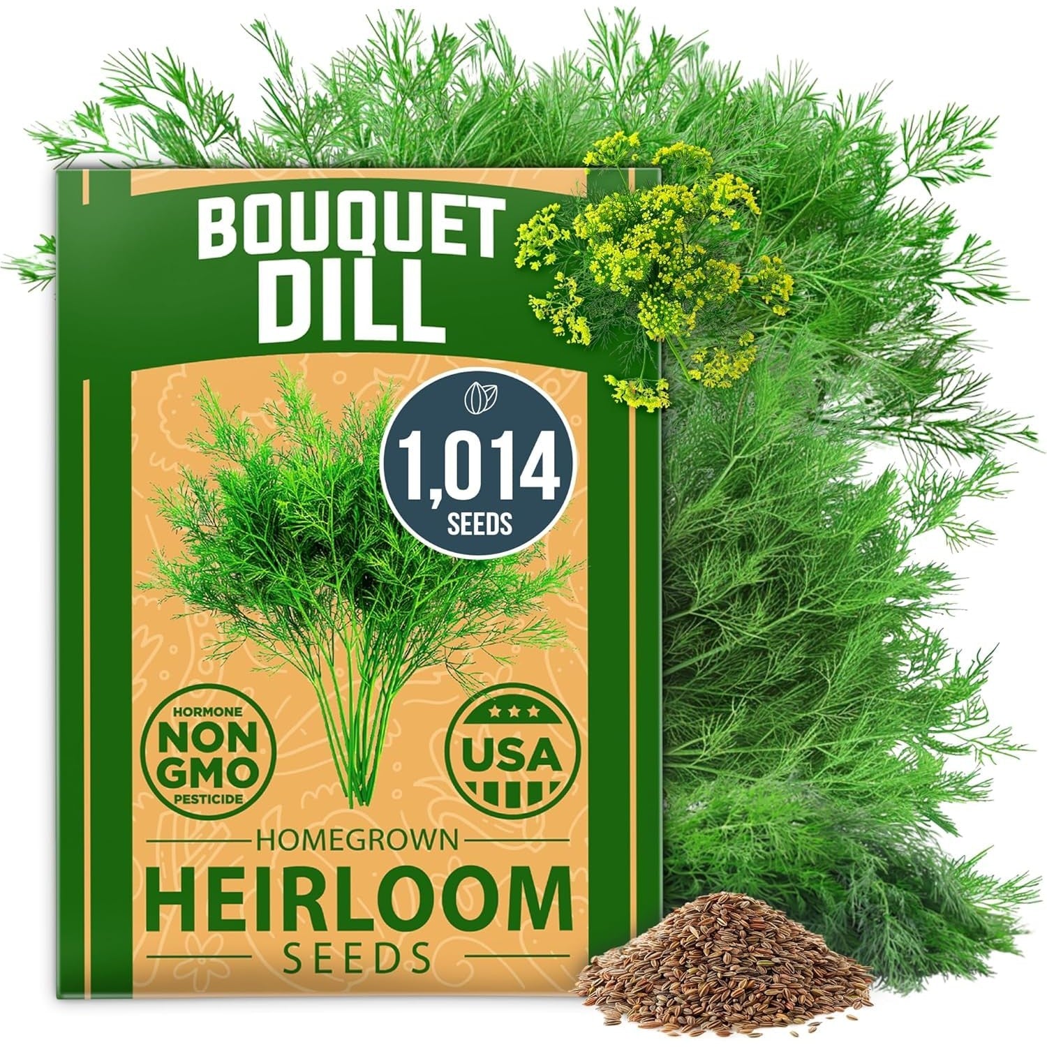 Bouquet Dill Seeds - 1,014 Seeds - Heirloom for Pickling