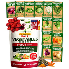 Fall Vegetable Seed Pack - 12 Varieties - Cool-Weather Crops