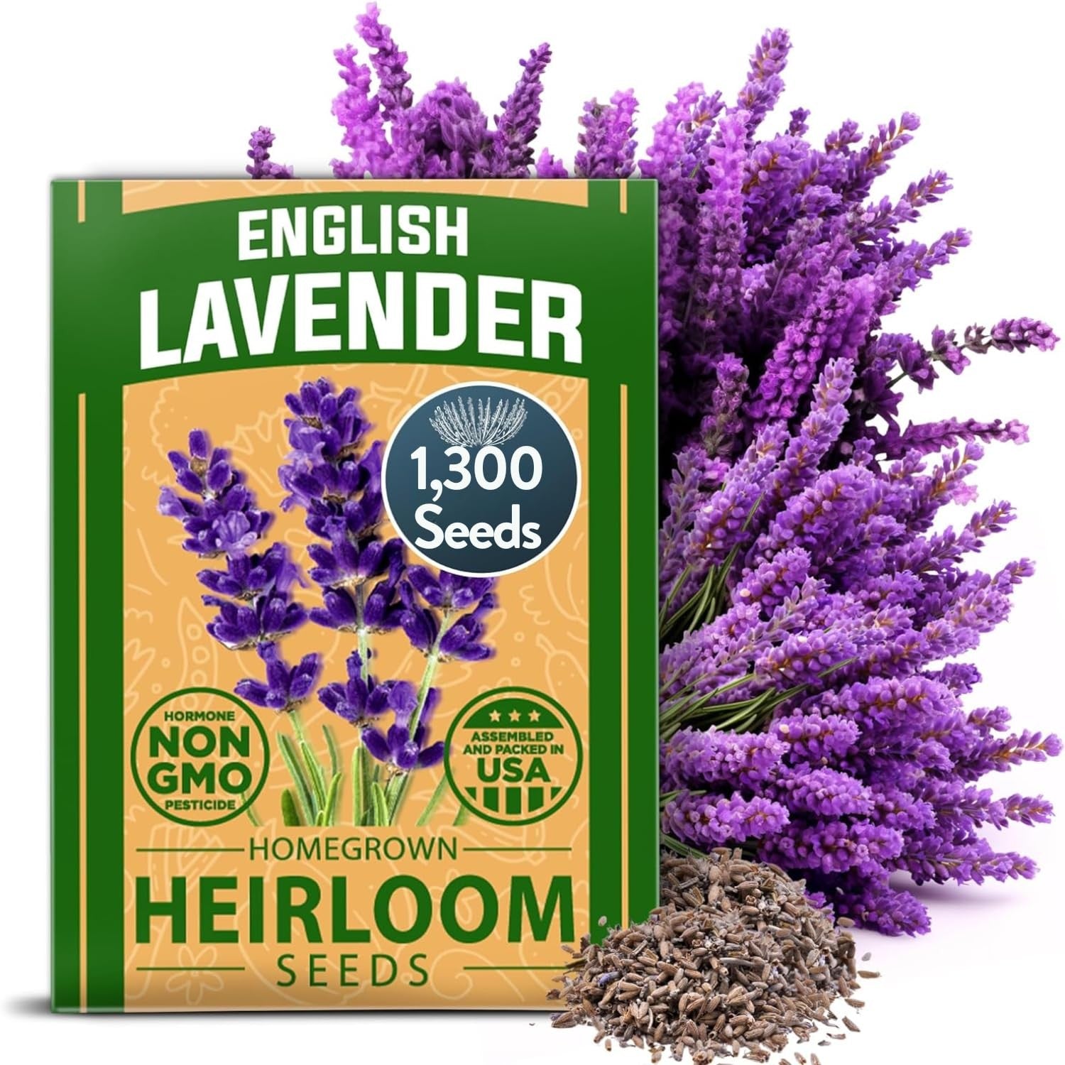 English Lavender Seeds - 1,500 Seeds - Compact Munstead