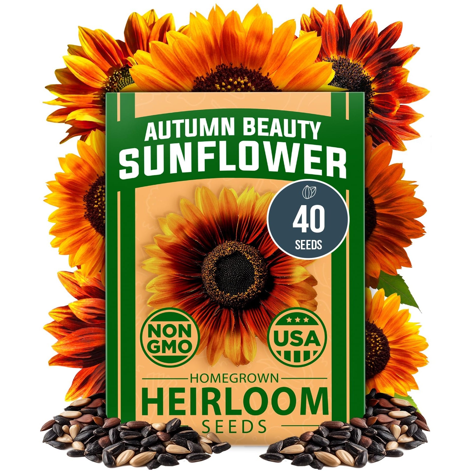 Autumn Beauty Sunflower Seeds - 40 Seeds - Multi-Color Blooms