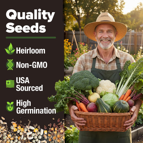 Winter Vegetable Seed Pack - 12 Varieties - Cold-Season Crops