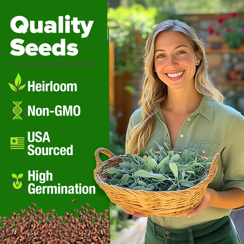 White Sage Seeds - 323 Seeds - Drought-Tolerant Perennial