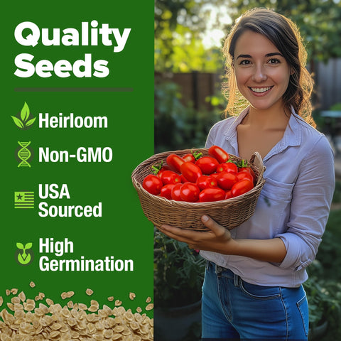 San Marzano Tomato Seeds - 100 Seeds (2-Pack) - Classic Sauce Tomato