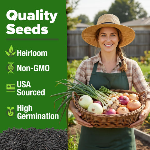 Onion Seed Pack - 8 Varieties - High Germination