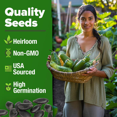 Luffa Seeds - 80 Seeds (2-Pack) - Grow Natural Sponges