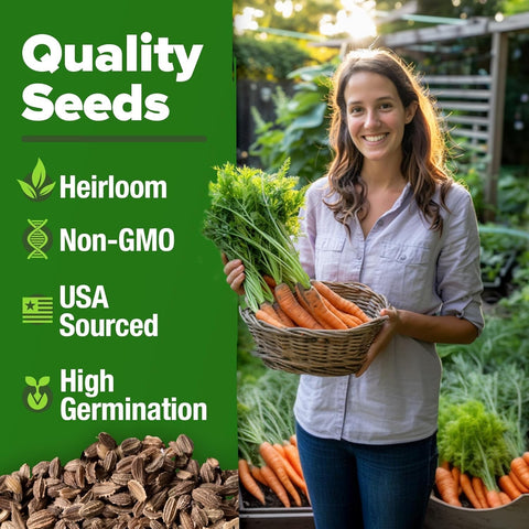 Tendersweet Carrot Seeds - 3,000 Seeds - Sweet & Tender Roots