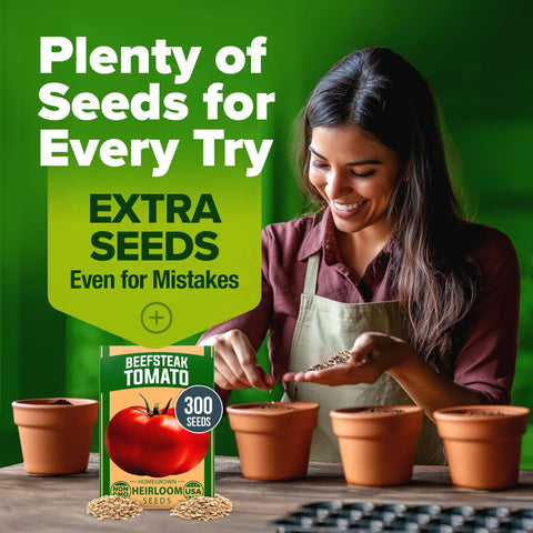 Beefsteak Tomato Seeds - 300 Seeds - Classic Heirloom Slicer