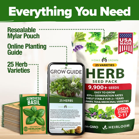 Culinary Herb Seed Vault - (25 Variety)