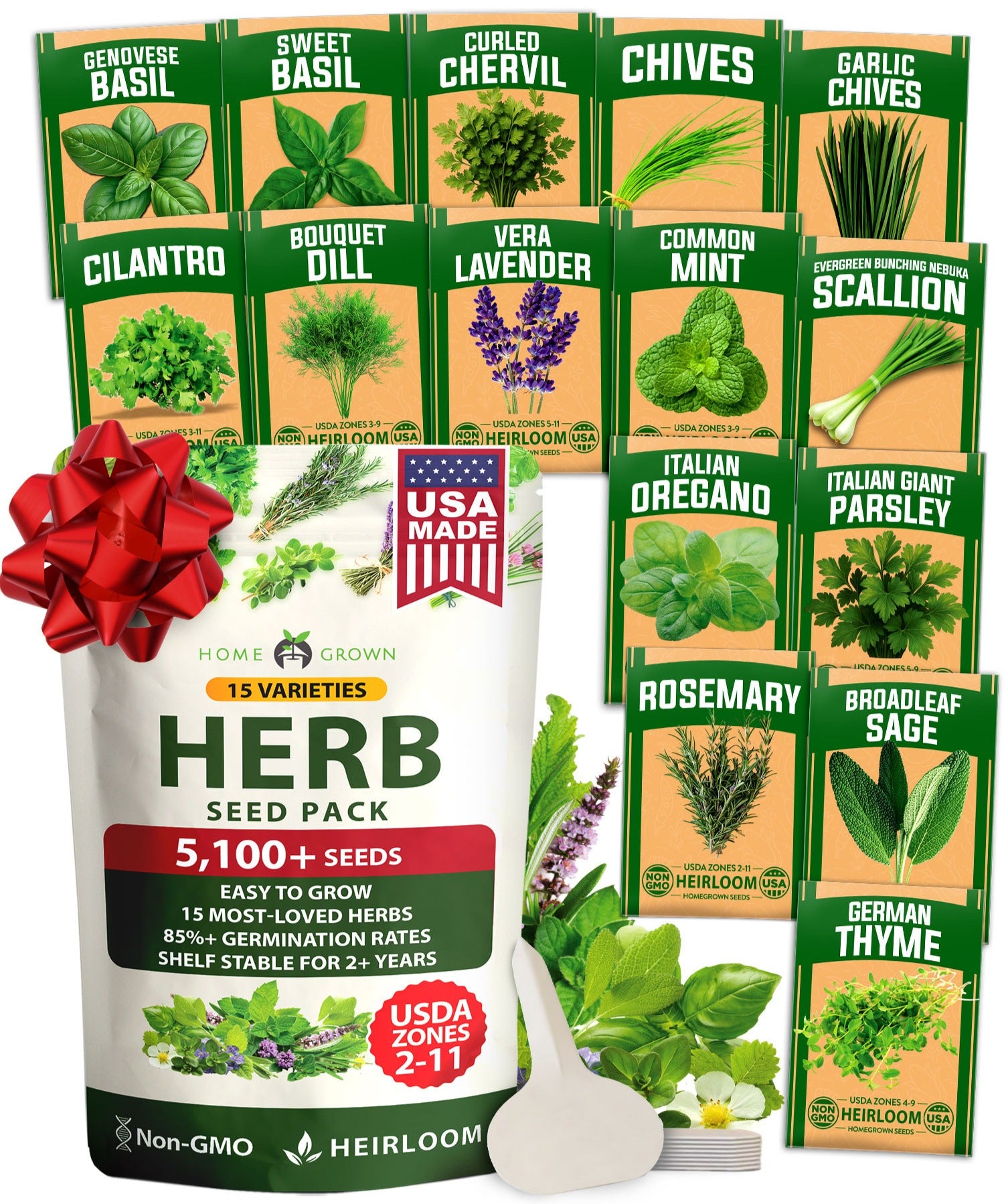 Culinary Herb Seed Vault - (15 Variety)