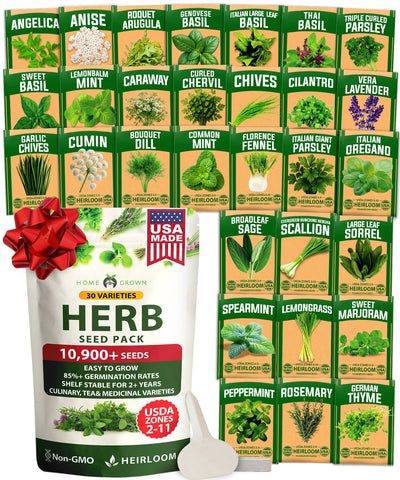 Culinary Herb Seed Vault - (30 Variety)