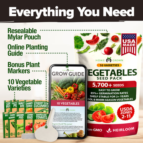 Heirloom Vegetable Seeds - (10 Variety)