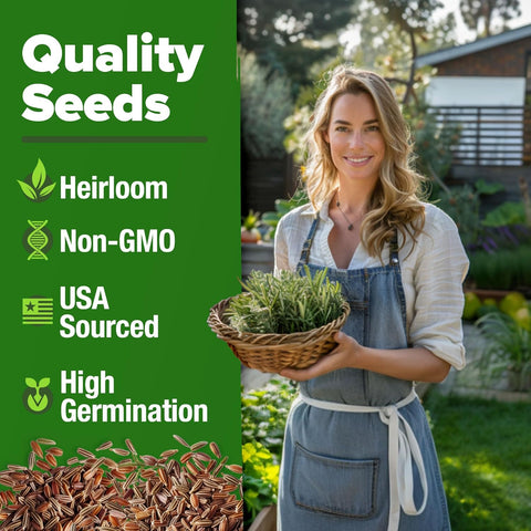 Rosemary Seeds 2 Pack - 300 Non-GMO Seeds