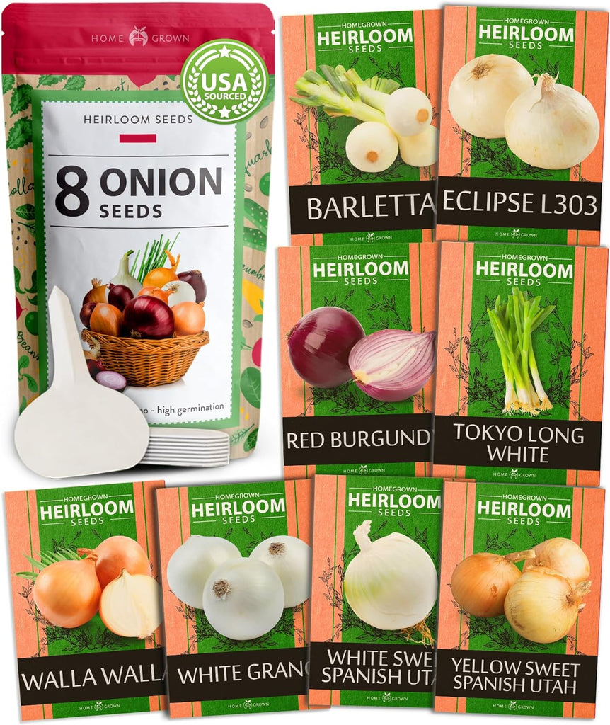 8 Onion Seeds Pack