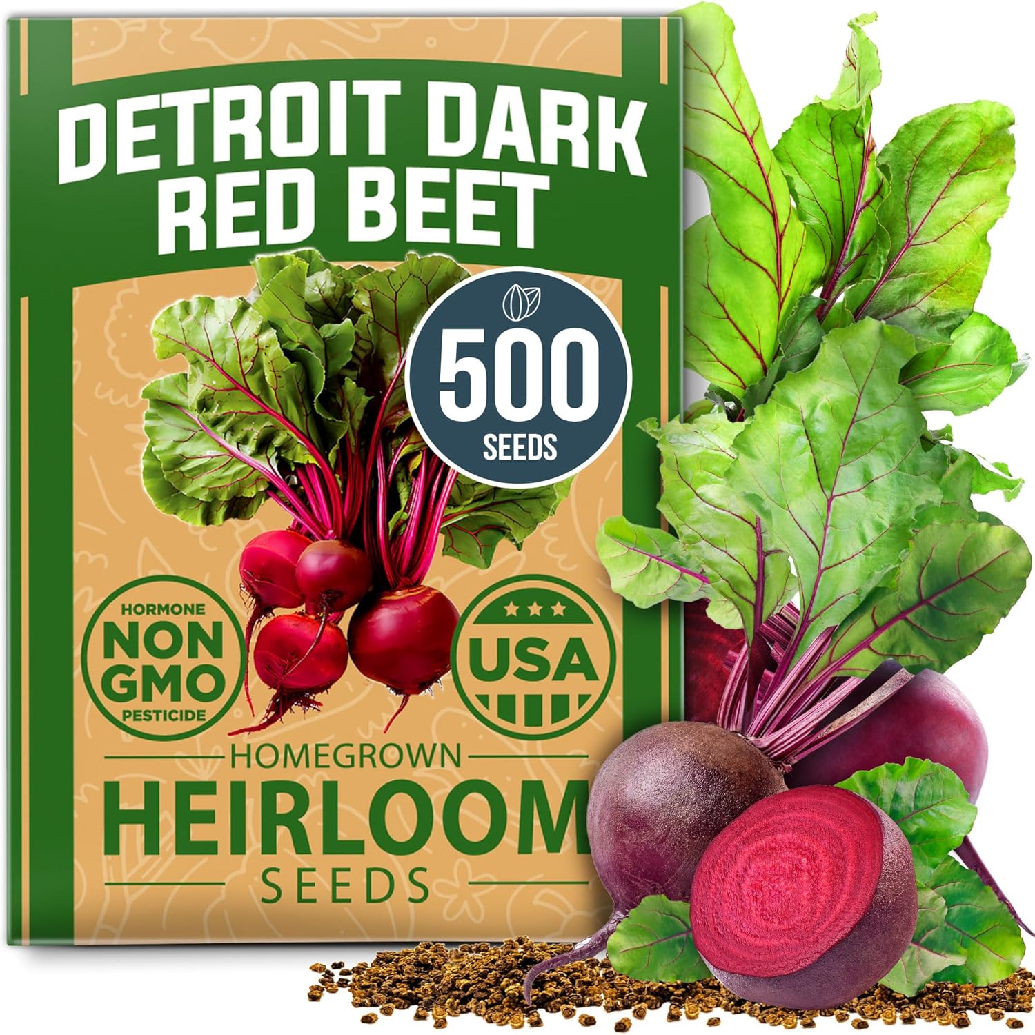 garden beet seeds Detroit Dark Red Beet Seeds Pack