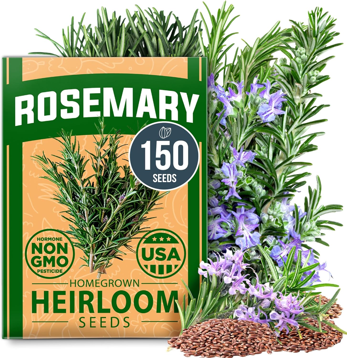 HOME GROWN USA PREMIUM Rosemary Seeds Pack