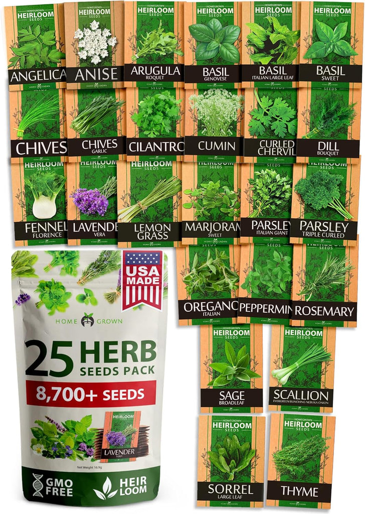 Culinary Herb Seed Vault - (25 Variety)