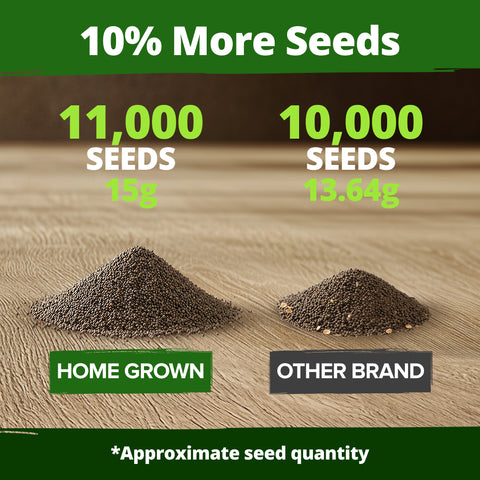 HOME GROWN California Poppy Formula Mix – 11,000 Seeds (1.3g), Spring 2026 Flower Seeds, Eschscholzia californica, Bulk Wildflower Poppy Seeds