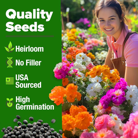 moss rose seeds bulk Moss Rose Seeds, 23,500+ ct, Drought Tolerant Annual