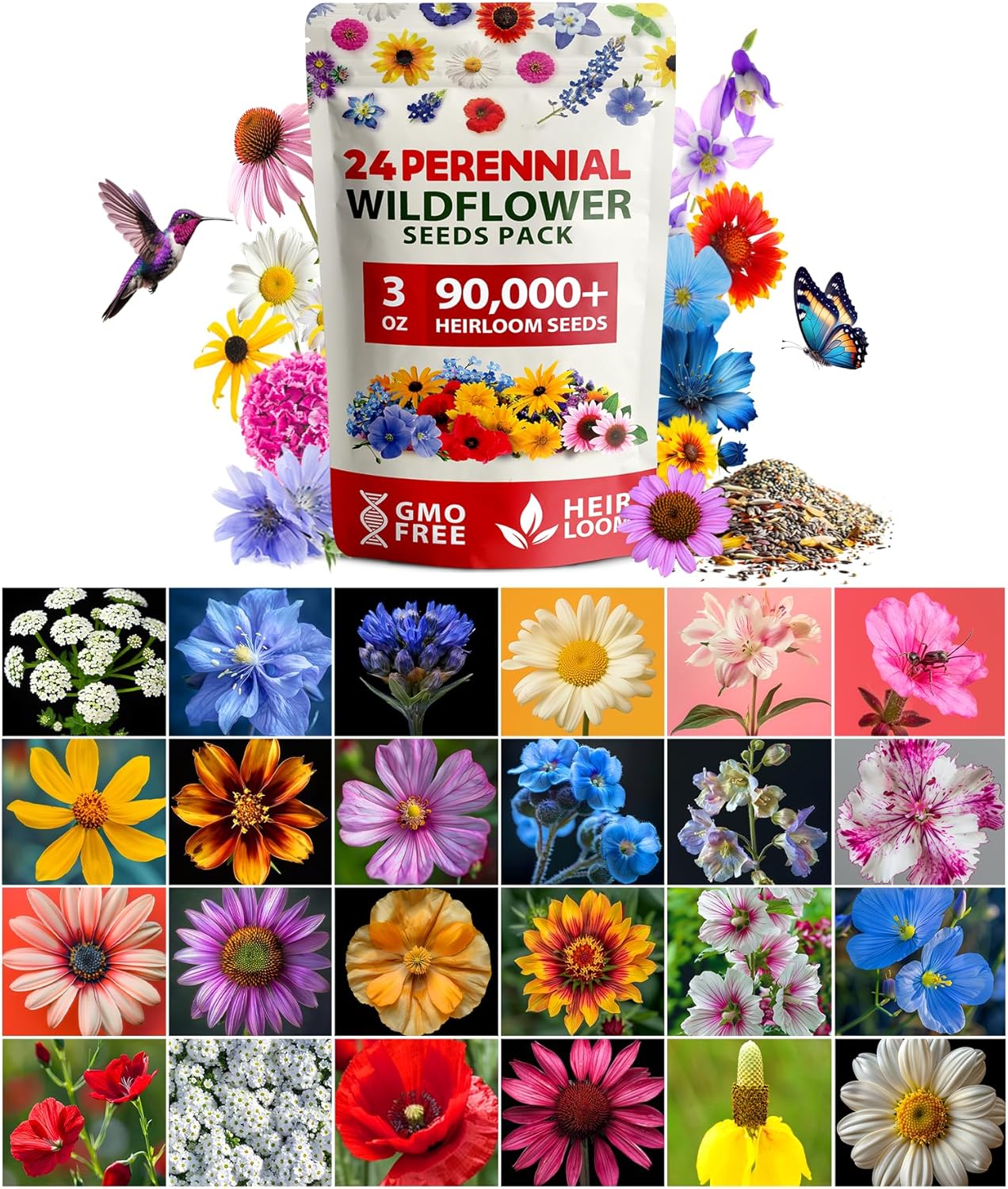 flower seeds packets in bulk North American Wildflower Seed Mix