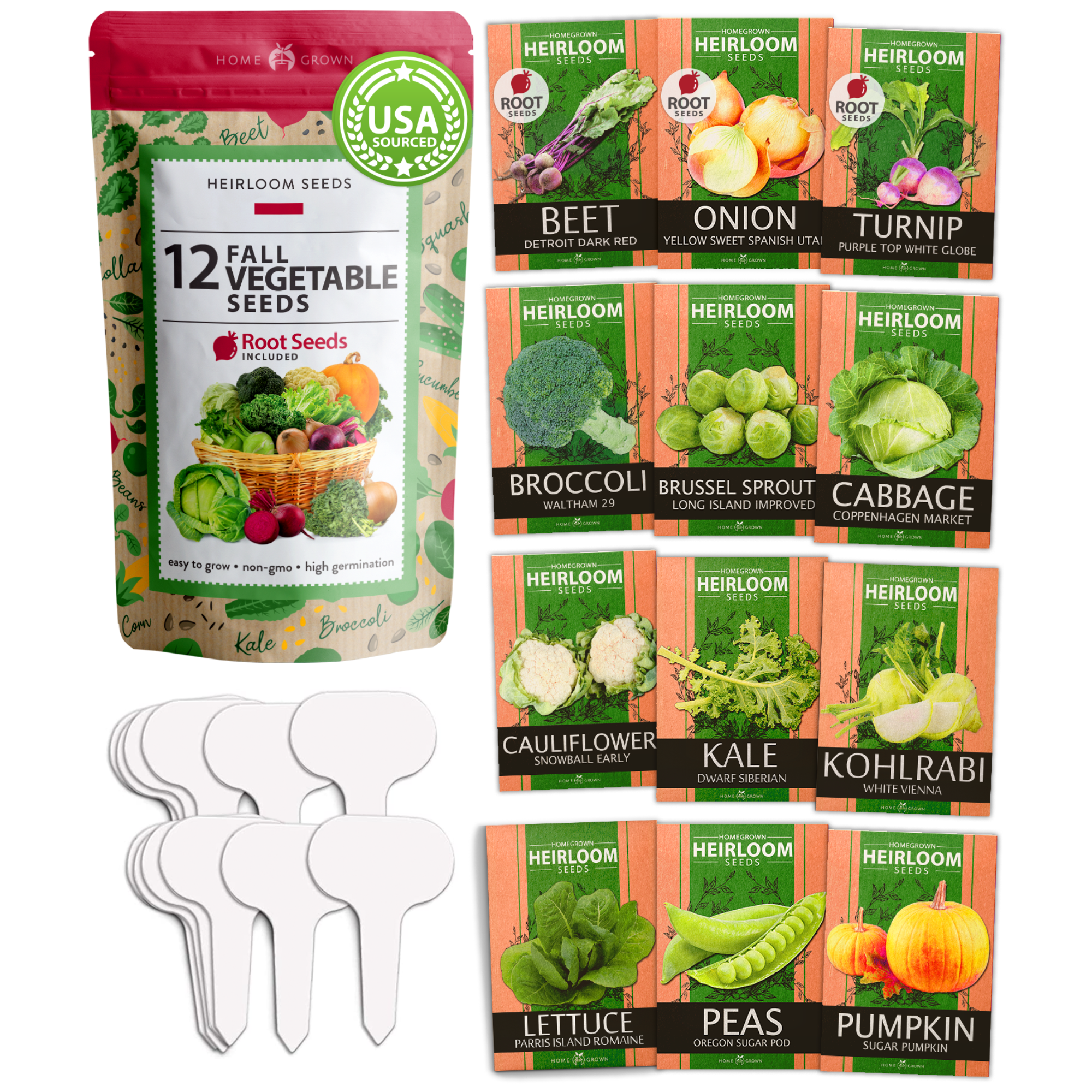 vegetable seeds to plant in fall Fall Vegetable Seed Pack - 12 Varieties