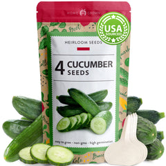 4 Varieties Cucumber Seeds Pack