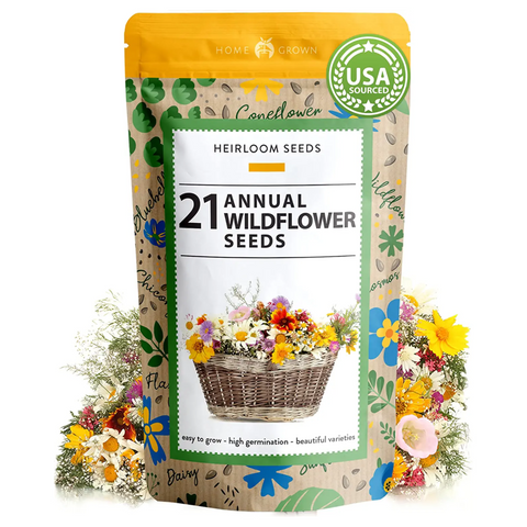 Wildflower Seeds - Annual - (21 Variety)  3oz