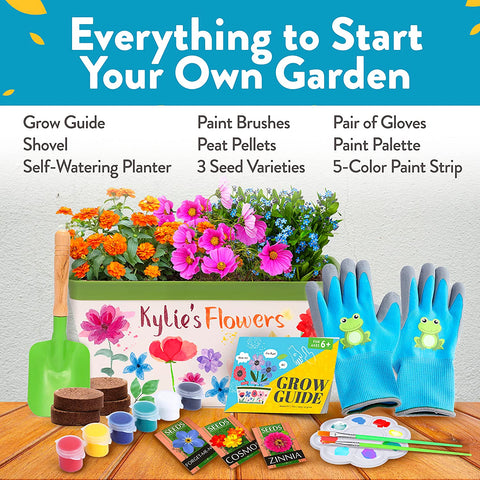 Kids Paint and Plant Flower Growing Kit